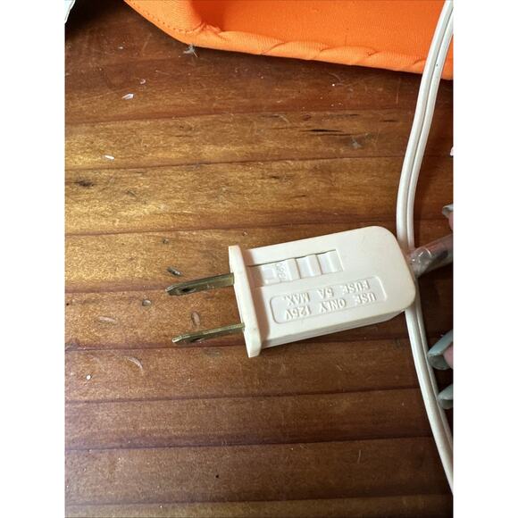 Trendmasters 1999 Fabric Halloween Jack-O-Lantern Pumpkin Electric Light Up - Picture 9 of 9